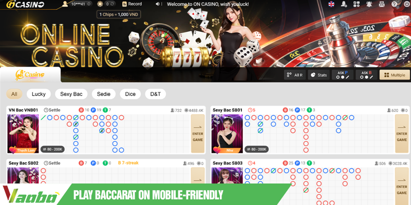play baccarat on mobile friendly top rated sites
