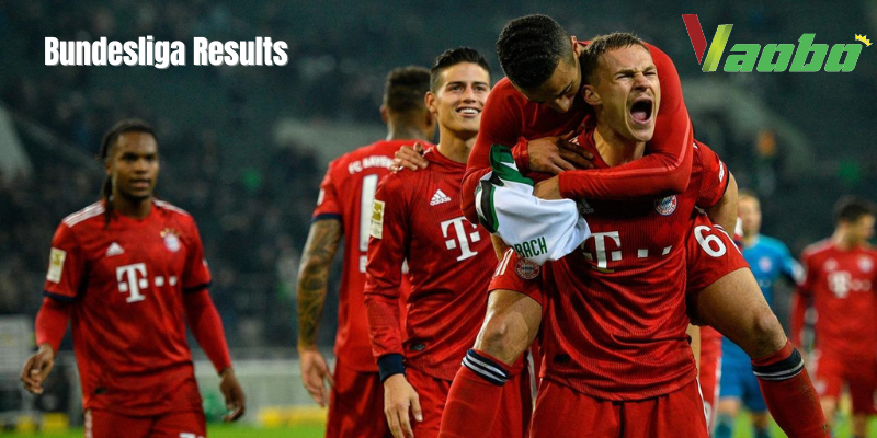 An image of Bundesliga results