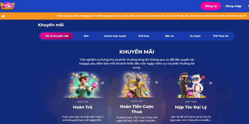 khuyến mãi HappyLuke