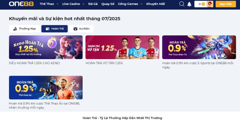 khuyến mãi One88 Casino